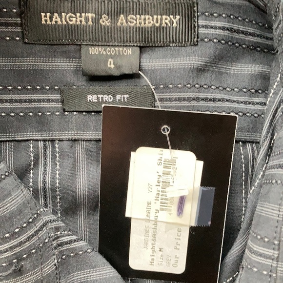 Men’s Grey with Black Dress Shirt - Picture 6 of 6